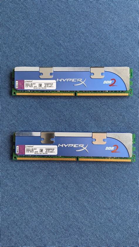 2x Kingston HyperX 4 GB DIMM 1066 MHz PC2-8500 DDR2 SDRAM =8 GB ...