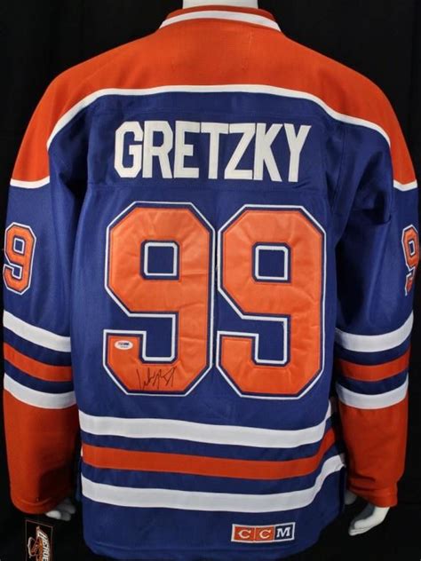 Wayne Gretzky Signed Edmonton Oilers Jersey PSA