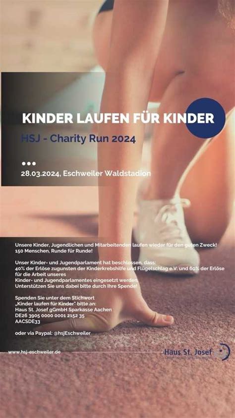 Haus St Josef Charity Run Kinder Laufen F R Kinder