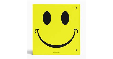 Smiley Face 3 Ring Binder Zazzle