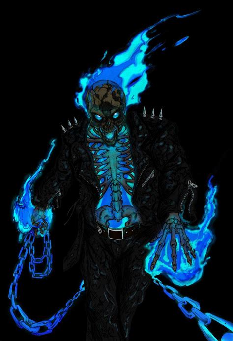 Blue Ghost Rider Wallpapers - Top Free Blue Ghost Rider Backgrounds ...