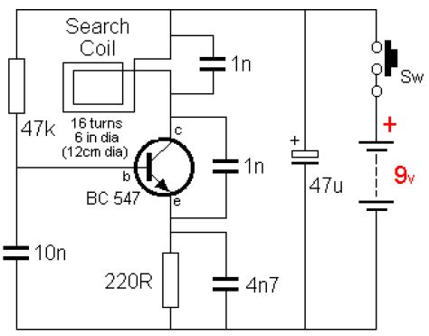 Gold Detector Circuit Diagram