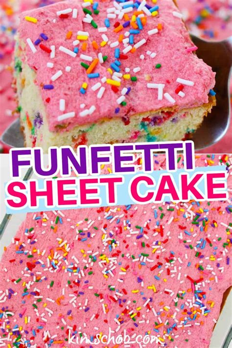 Homemade Funfetti Sheet Cake