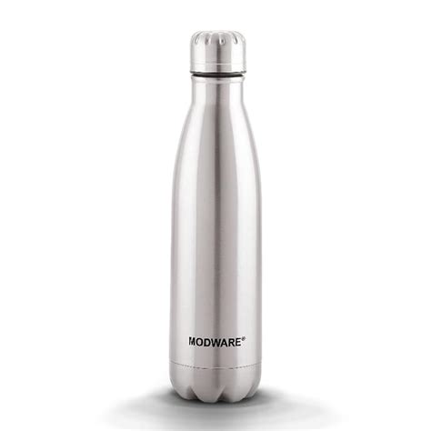 MODWARE Kool King Stainless Steel Vacuum Flask Water Bottle With Flip Lid 24 Hours Hot And Cold