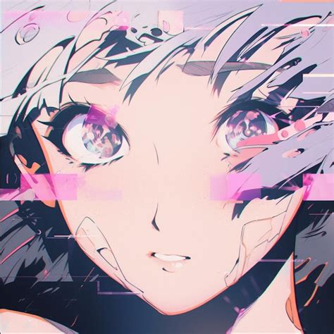 Premium Ai Image Anime Girl With Black Hair And Purple Eyes Staring At Something Generative Ai