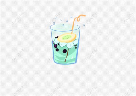 Cute Cartoon Hand Painted Refreshing Summer Drinks Cute Light Cute