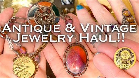 Antique Vintage Jewelry Haul YouTube