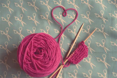 Knitting with Pink Yarn - Knitting is Awesome