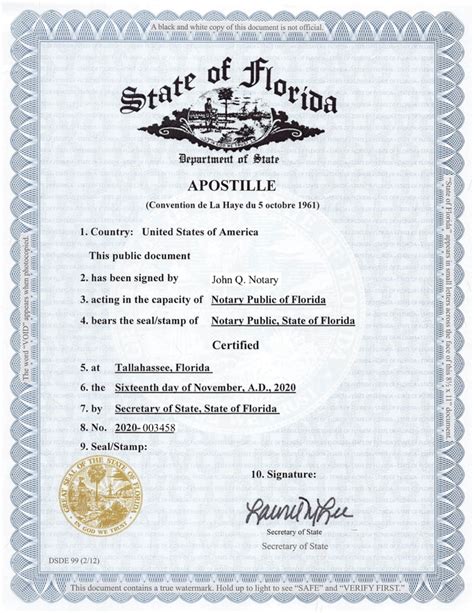 Apostille a Florida Birth Certificate in Just 2 Days