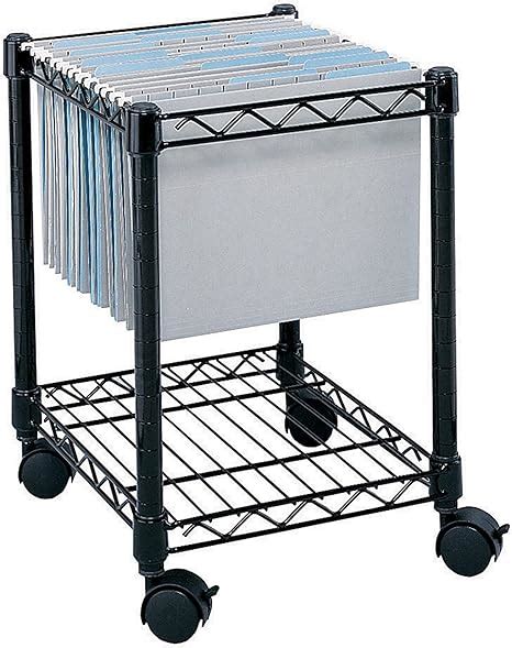 Safco Compact Mobile File Cart Fits Letter And Legal Size