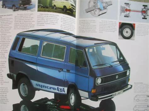 Vw T Bus Katalog Kombi Caravelle Carat Multivan Brochure Juli