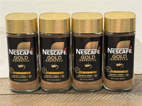 4 Nescafé Gold Espresso Blonde Instant Coffee 3 5 Oz 7 30 26 28000192174 eBay