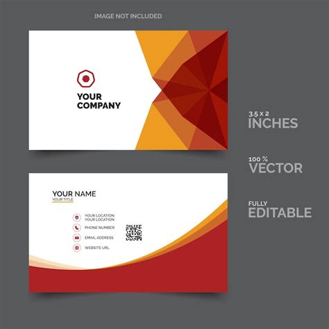 Premium Vector | Professional business card template