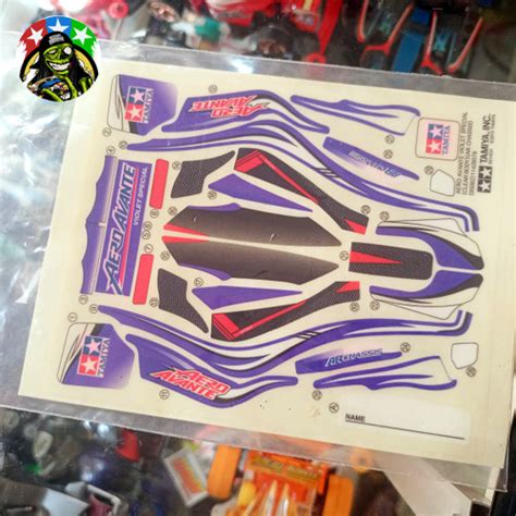 Jual Tamiya Mini 4wd Aero Avante Violet Special Decal Sticker Jakarta