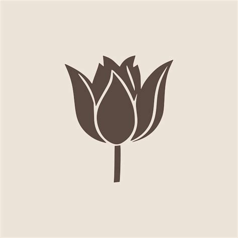 Premium Vector Brown Flower Vector Image Design