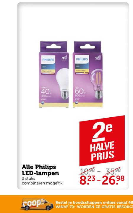 Philips Led Lamp Folder Aanbieding Bij Coop Details