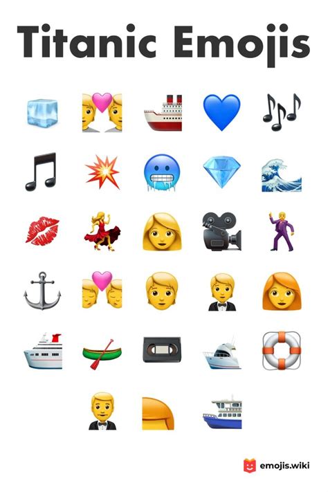 🧊💑🚢 Titanic Emojis