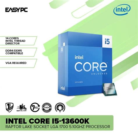 EasyPC Intel Core I5 13600 I5 13600K I5 13600KF Raptor Lake Socket