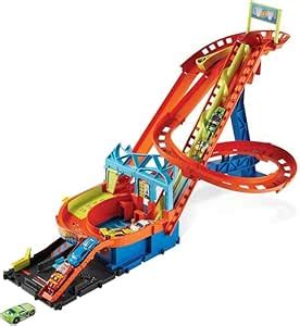 Amazon Hot Wheels Roller Coaster Rally One Size Multi Toys Games
