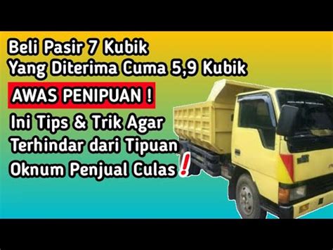 Cara Menghitung Kubikasi Pasir YouTube