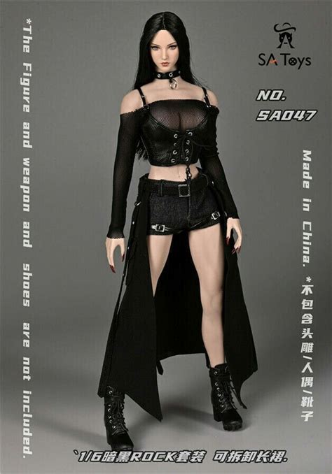 1 6 Gothic Dress Clothing Set For 12 PHICEN JIAOU DOLL Hot Toys Female Figure EBay