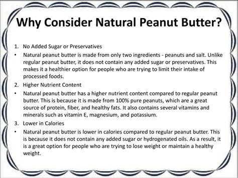 Ppt Why Consider Natural Peanut Butter Powerpoint Presentation Free