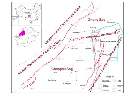 location   sichuan basin  research area   western