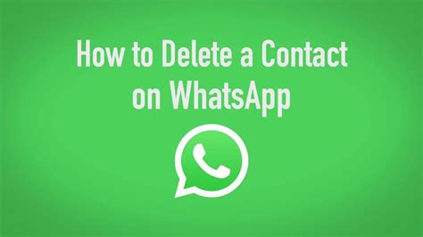 How To Delete Contacts From Whatsapp