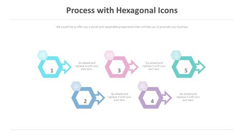 Process With Hexagonal Icons Diagram