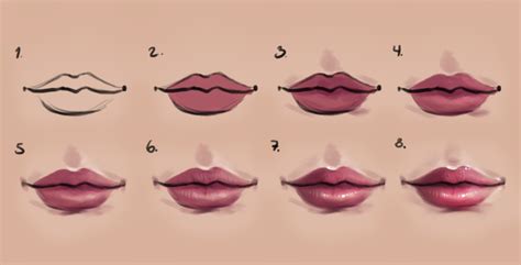 How To Draw Realistic Lips Step By Step