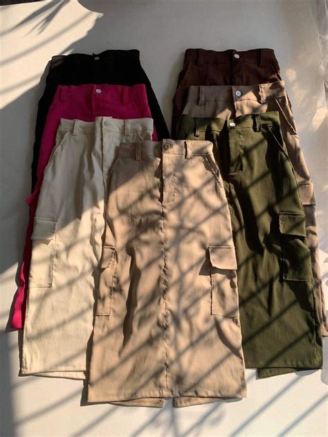 Barbie Pink Skirt Hot Pink Maxi Cargo Skirt Long Skirt On Carousell