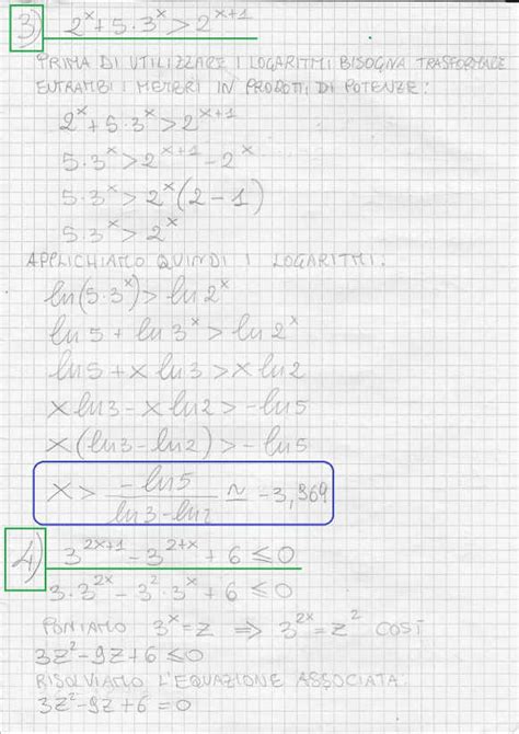 44 Diseq Esponenziali Risolubili Con I Logaritmi ESERCIZI