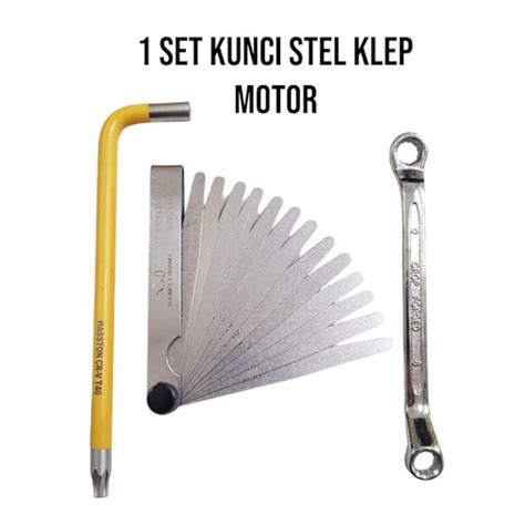 Jual PAKET SIAP PAKAI Kunci Stel Klep Motor 3pcs Kunci Stelan Klep