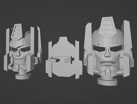 🤖 Optimal Megatron head・ STL File for 3D printing・Cults