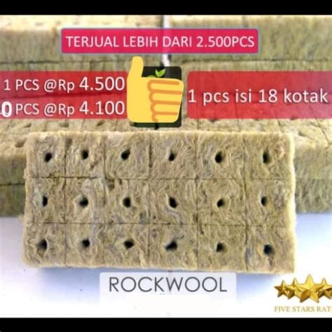 Jual Tanam Media Media Tanam Hidroponik Rock Wool Siap Pakai Tanaman