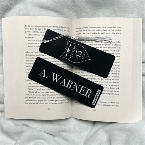 Aaron Warner Bookmark Shatter Me Series Tahereh Mafi Double Sided