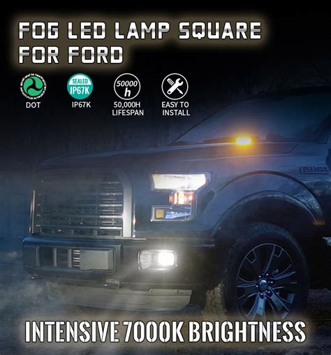 F 150 Auto Parts Led Fog Accessory Light For Ford F150 2015 2016 2017 2018 Car Light Assembly