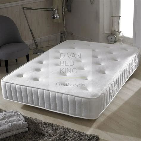 1500 Pocket Tufted Orthopaedic Spring Memory Foam Mattress Divan Bed King