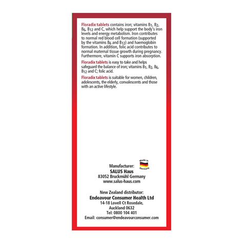 Buy Floradix Tablets by Floradix I HealthPost NZ