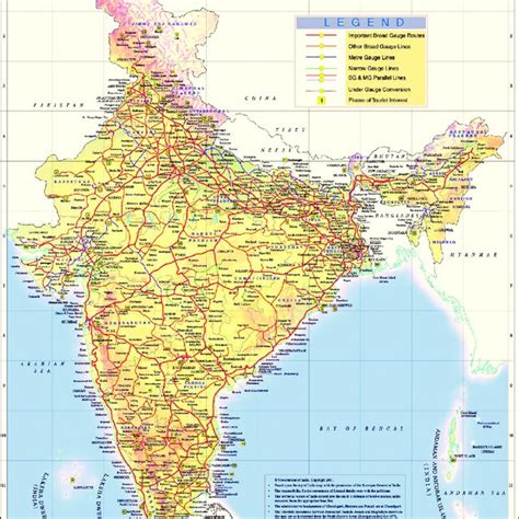 India Railway Map. Source: Indian Railway Map (n.d.). | Download ...