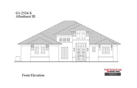 South Florida Design 4 Bedroom Coastal House Plan South Florida Design