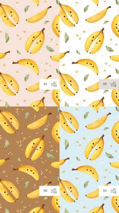 Cute Banana Fabric Design - Exclusive Seamless Pattern