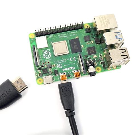 Raspberry Pi Micro HDMI To Standard HDMI 2m Black