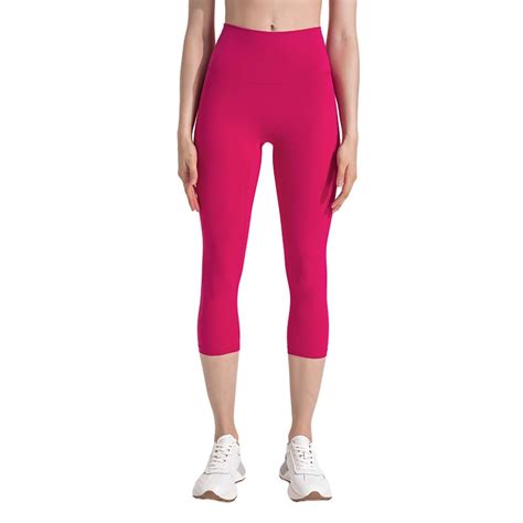 FENIN New Nude High Waist Hip Yoga Pants Elastic Tight Abdomen Slim Running Fitness Pants Female