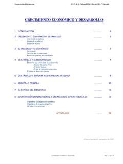 Crecimiento Econ Mico Y Desarrollo Crecimiento Econ Mico Y