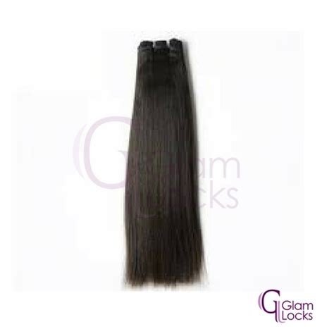 Glam Locks Keratin Hair Weft Double Drawn Indian Remy Straight For