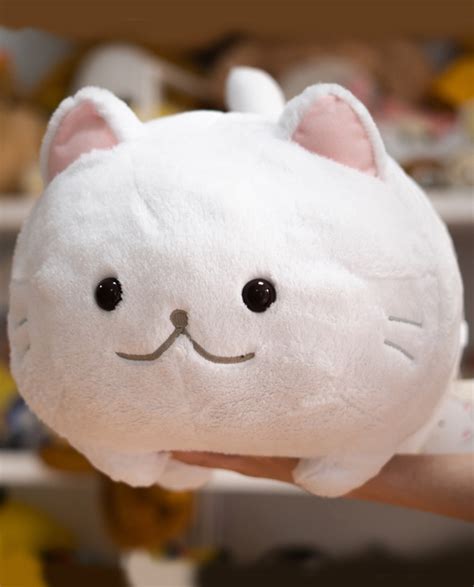 Peluche De Gato Grande Blanco Kawaii Shop Online