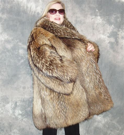 Finnish Raccoon Fur Coat Raccoon Fur Coat Opossum Furs Roots Fur