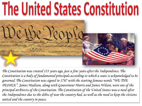 SOLUTION: The United State Constitution History Presentation - Studypool