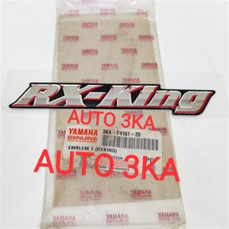 Jual Emblem Rxking Tangki Tengki Rx King Silver List Merah Untuk Tangki